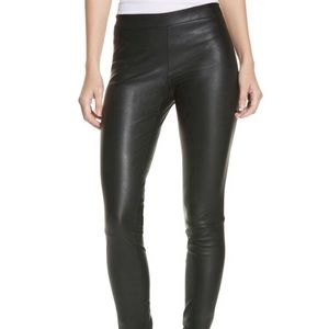 Vince Leather Zip Leggings